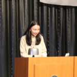 豊橋技術科学大学博士課程修了及び就職を報告する、元サンクス奨学生でサンクス大使の クリスティン・リー・リ・メイさん。