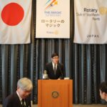 ４月８日（火）通常例会 新サンクス奨学生 アルファロ フェレイラ君。